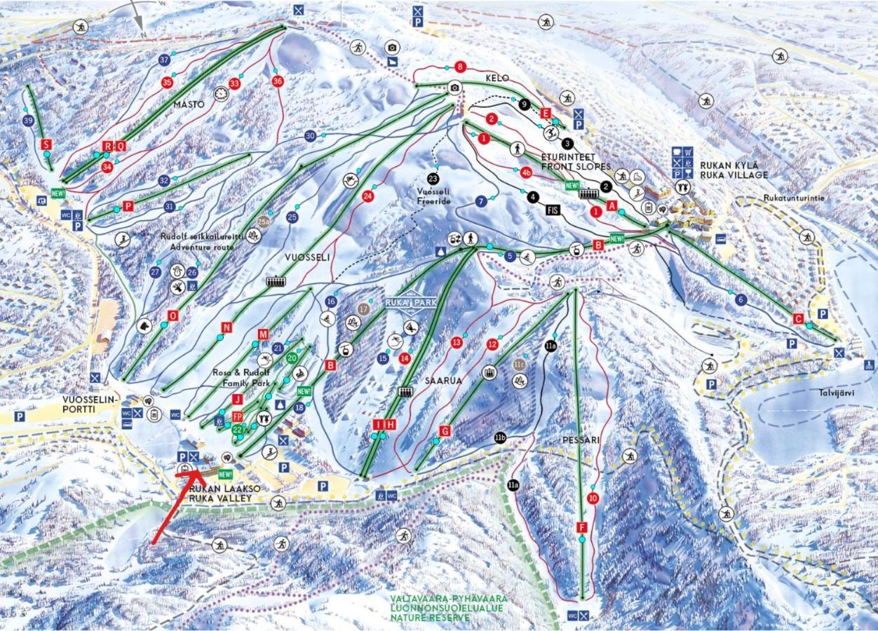 Rukavalley Unique46 Ski In - Ski Out Bagian luar foto